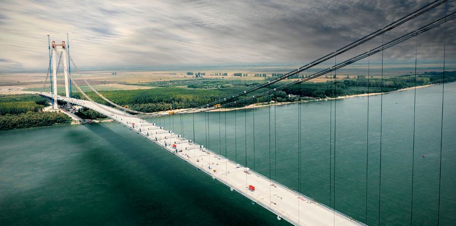 HIMOINSA supplying power over The Danube River